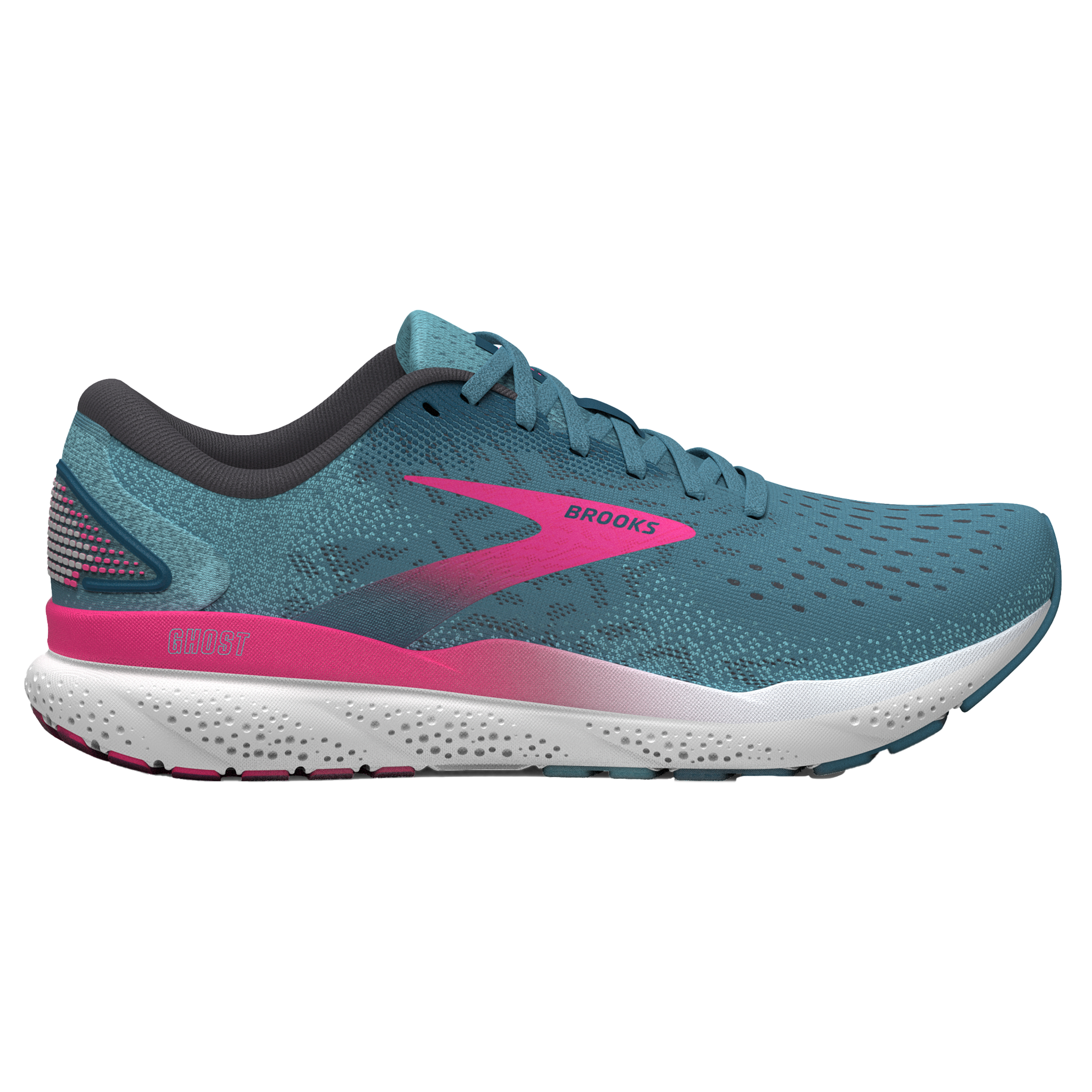 Brooks Womens Ghost 16 Blue Pink Moroccan Blue Neutral