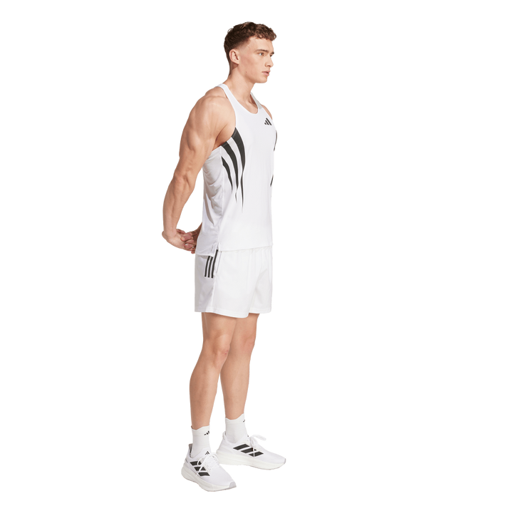 Adidas Mens Adizero Archive Singlet - White