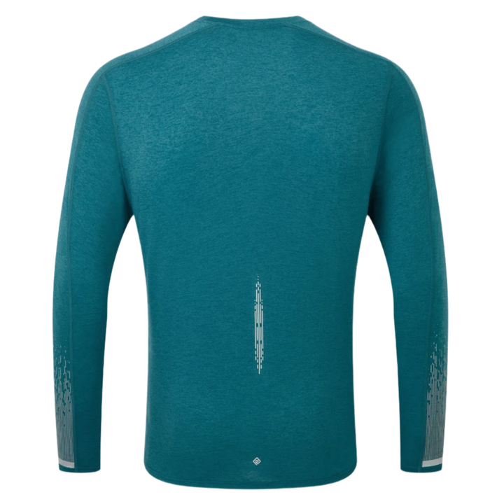 RonHill Mens Tech Reflect L/S Tee - Deep Teal/Reflect