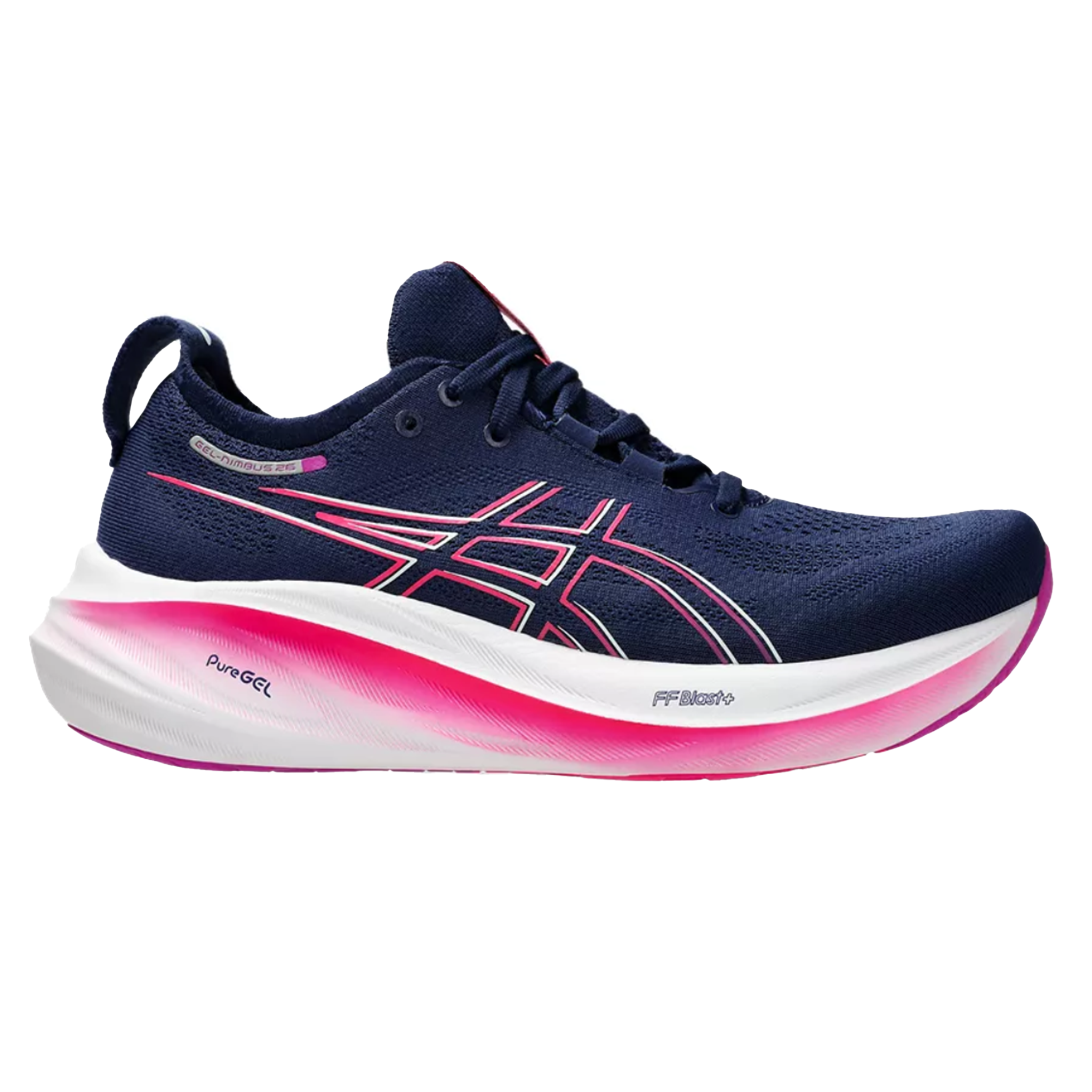 Asics Womens Gel Nimbus 26 - Blue Expanse/Bold Magenta - Neutral