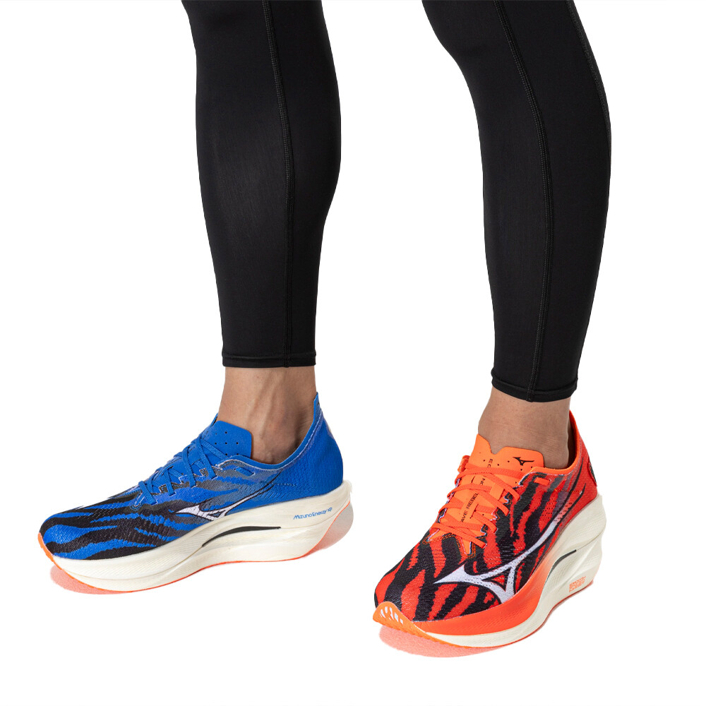 Mizuno Unisex Wave Rebellion Pro 3 - Ignition Red/White/Baseball Blue - Neutral - SS25