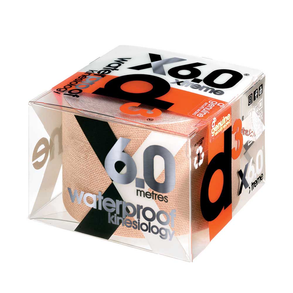 D3 X6.0 Waterproof Kinesiology Tape - Beige