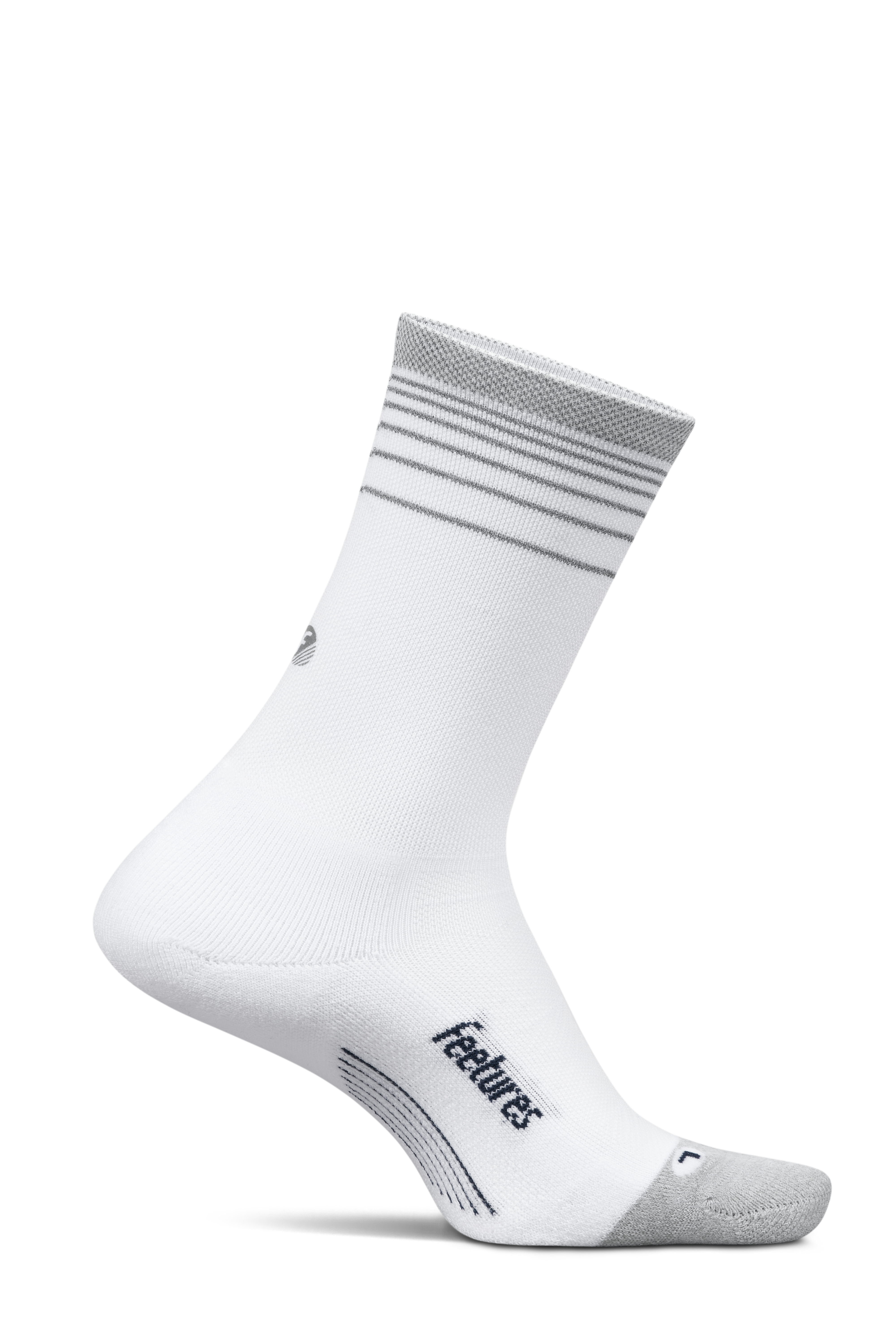 Feetures Elite Light Cushion Mini Crew - White Flash - AW26