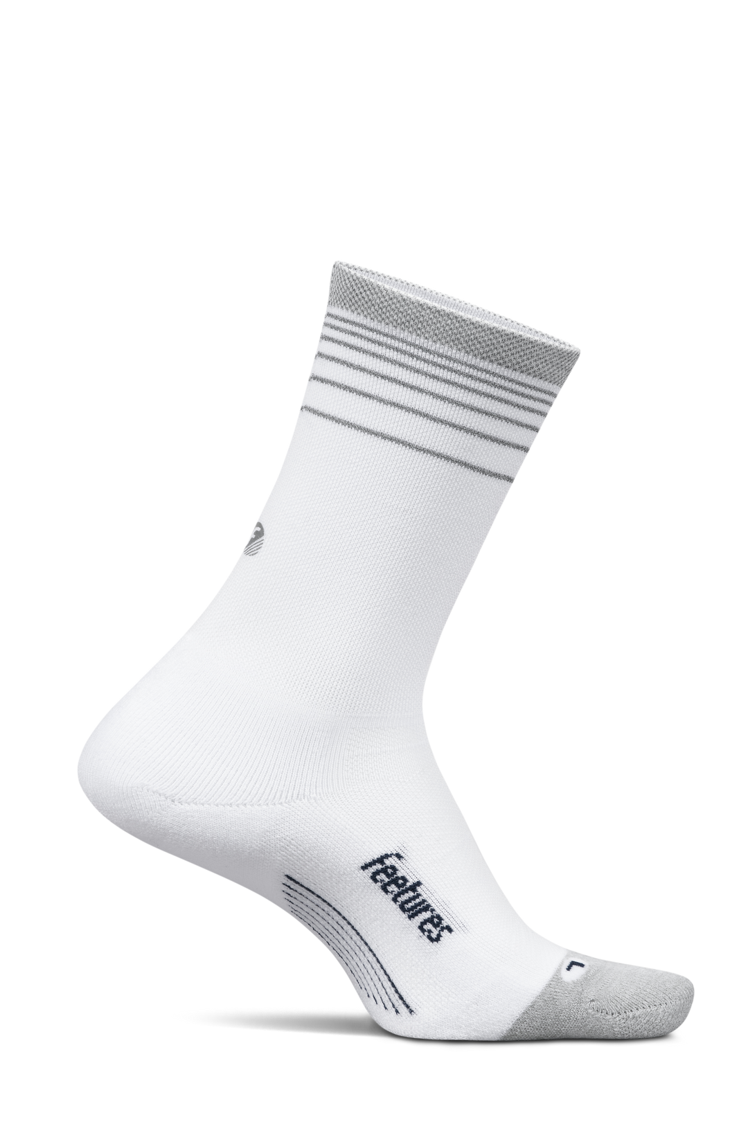 Feetures Elite Light Cushion Mini Crew - White Flash - AW26
