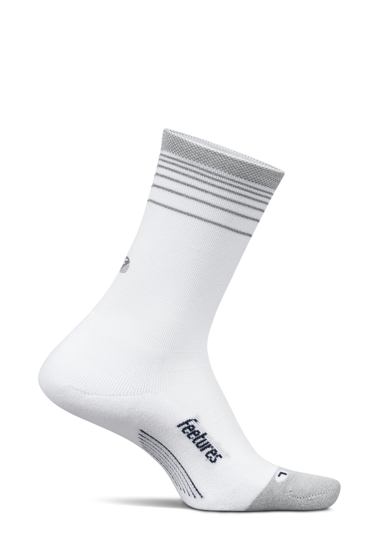 Feetures Elite Light Cushion Mini Crew - White Flash - AW26