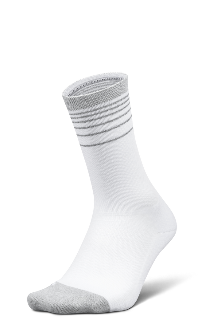 Feetures Elite Light Cushion Mini Crew - White Flash - AW26