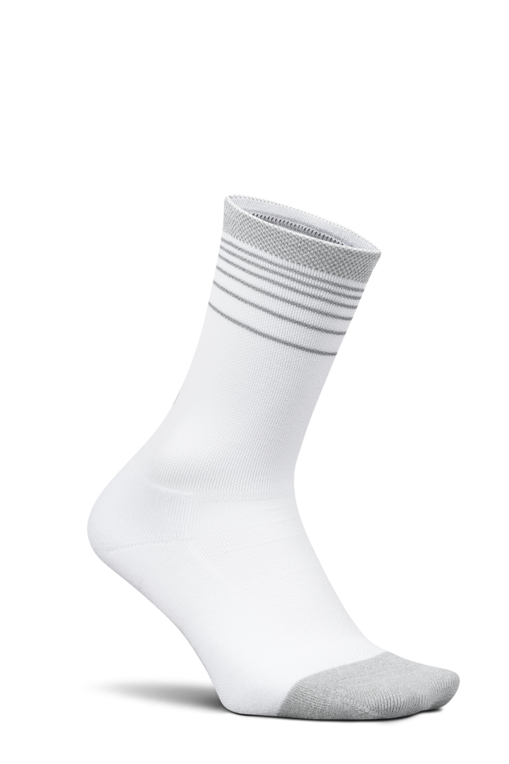 Feetures Elite Light Cushion Mini Crew - White Flash - AW26