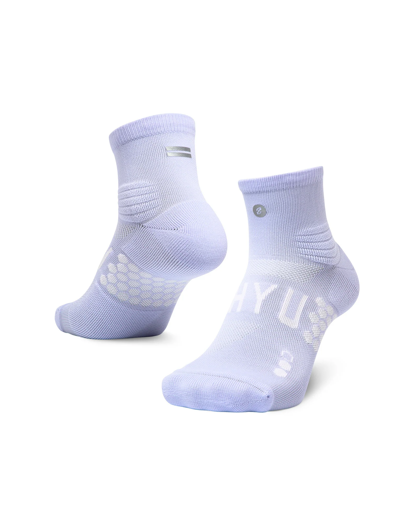 SHYU Racing Quarter Crew Socks - Lilac/Lilac/Lilac