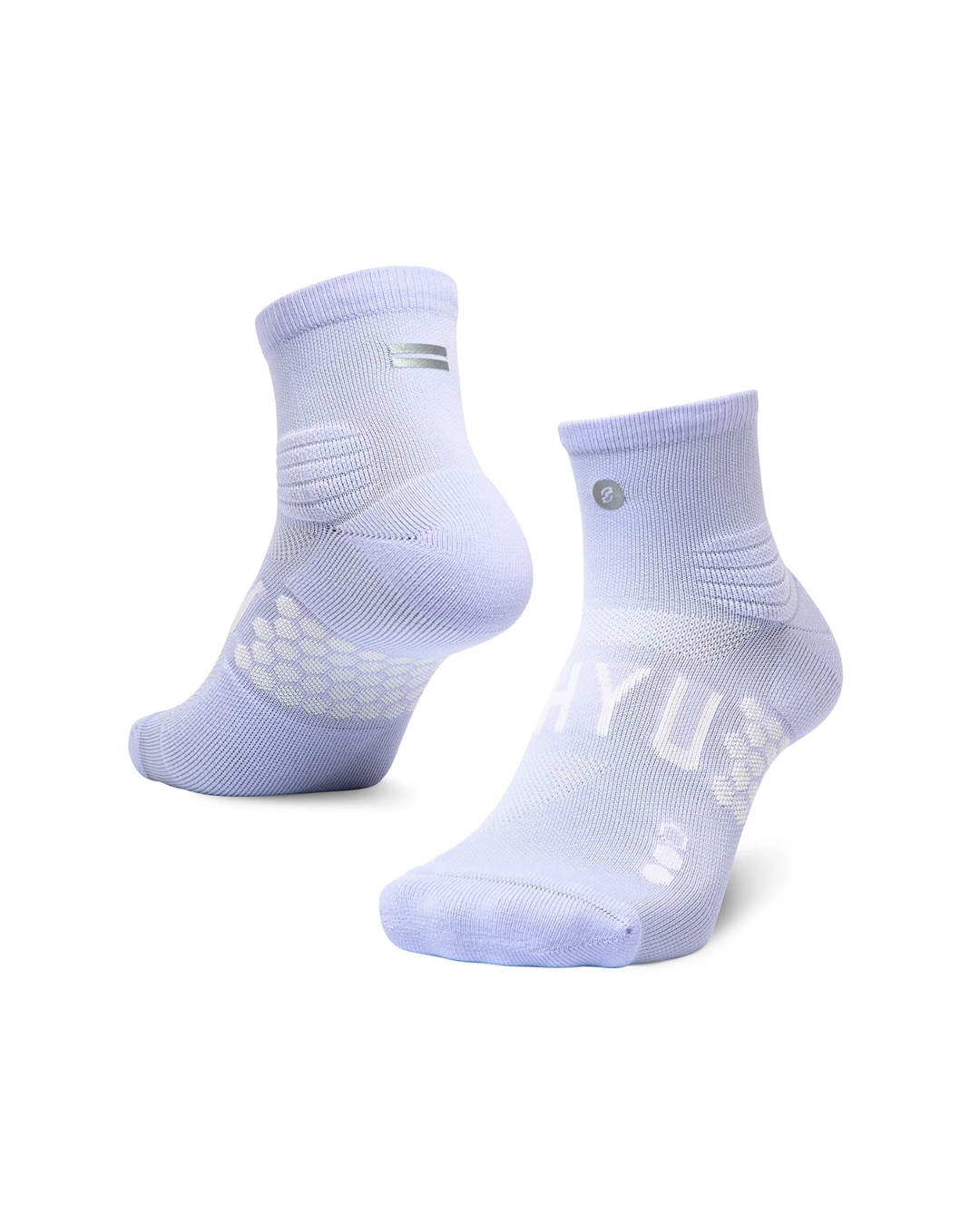 SHYU Racing Quarter Crew Socks - Lilac/Lilac/Lilac