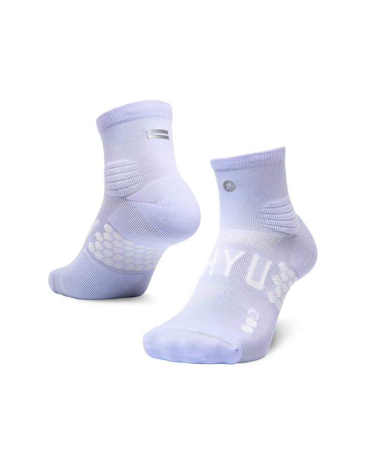 SHYU Racing Quarter Crew Socks - Lilac/Lilac/Lilac