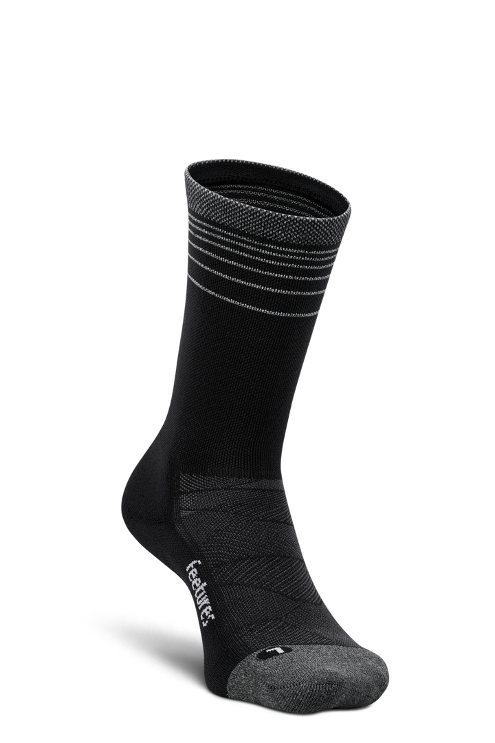 Feetures Elite Light Cushion Mini Crew - Black Flash - AW26