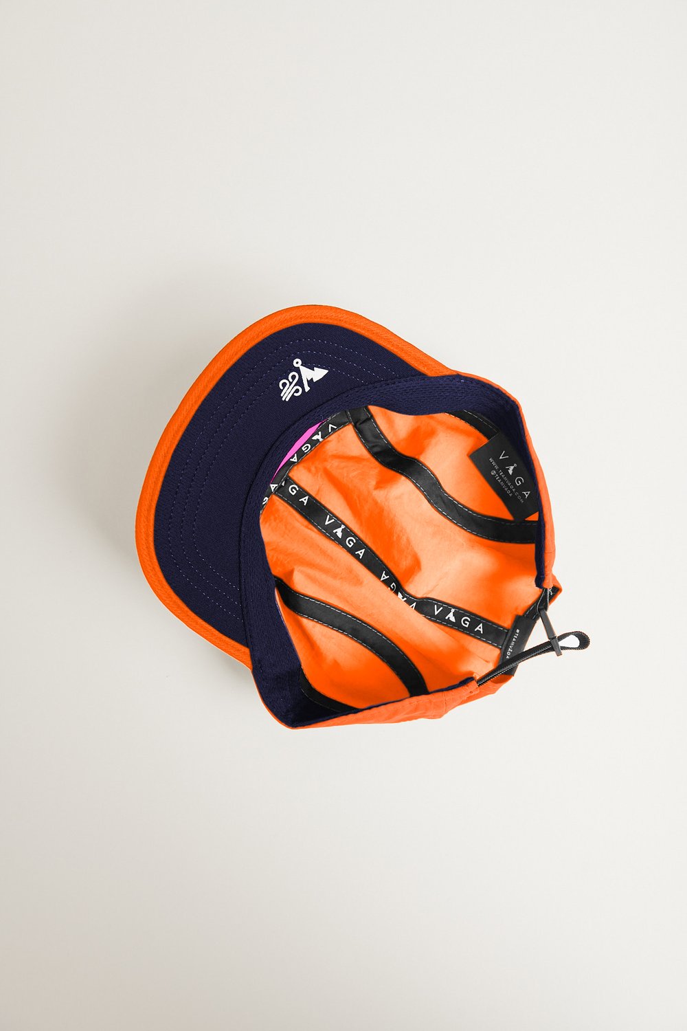 Vaga Weather Resistant Fell Cap - Neon Orange/Navy