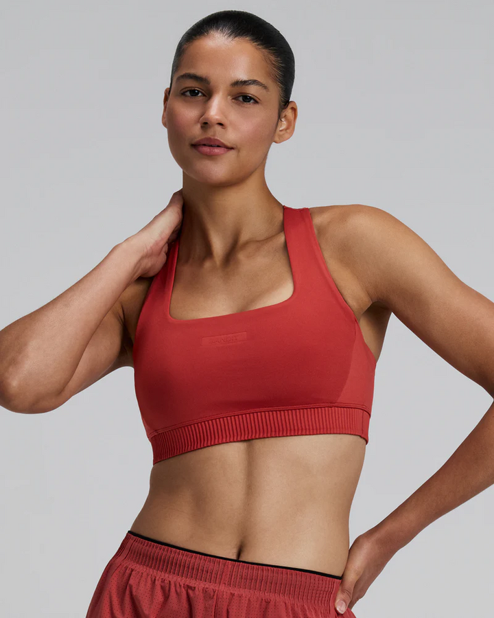 Bandit Womens Stamina Square Neck Bra - Rusted Apricot - SS26