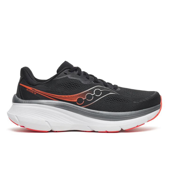 Saucony Mens Guide 19 - Black/Vizired - Stability - AW26