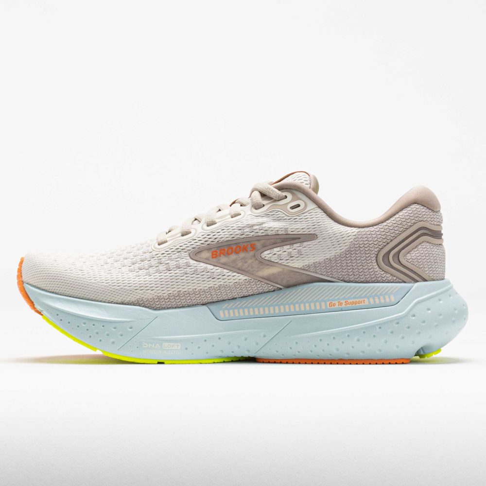 Brooks Womens Glycerin GTS 21 - Coconut/Aqua/Autumn Sunset - Stability