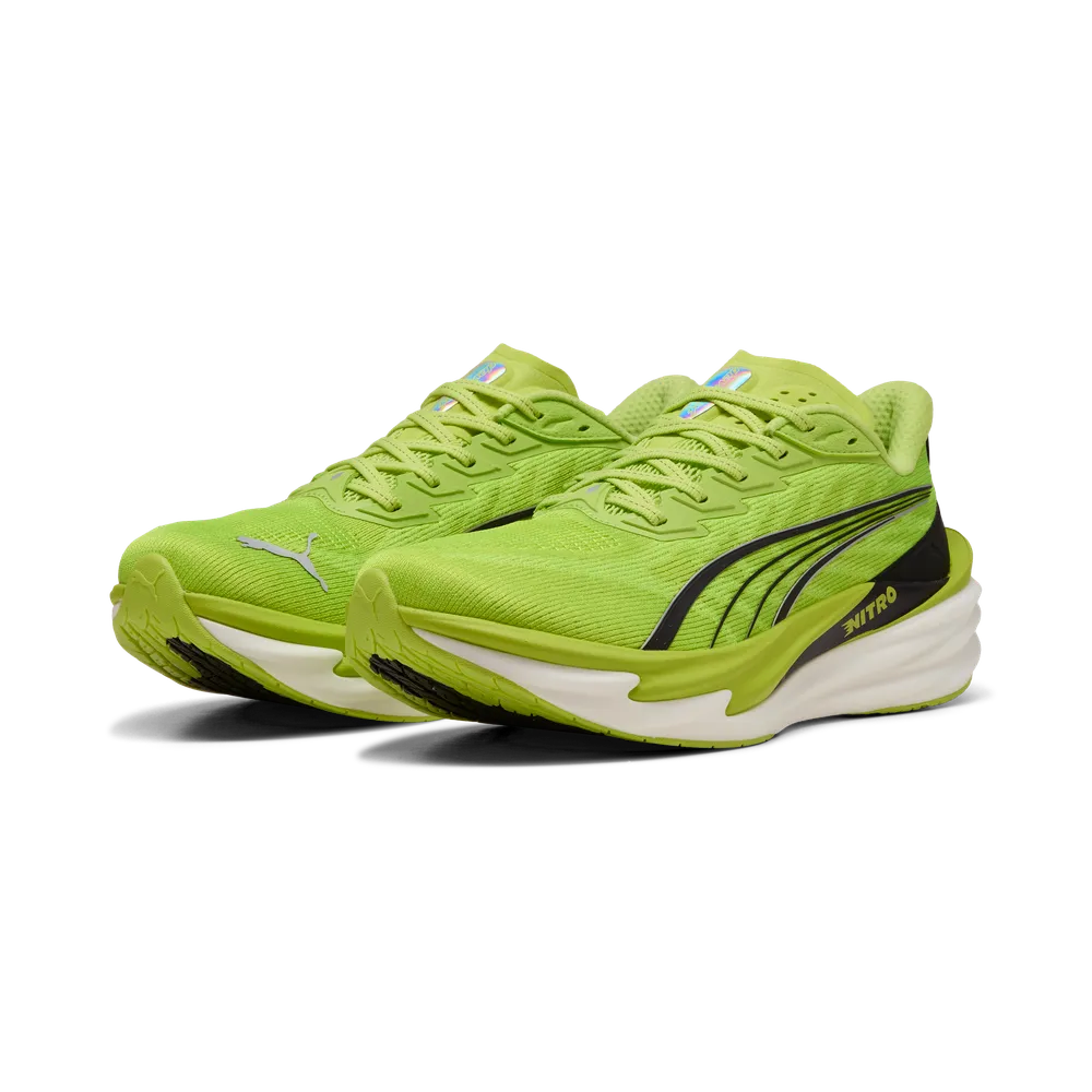 Puma Mens Deviate NITRO 4 - Sunny Lime/Puma Black - Neutral - AW26