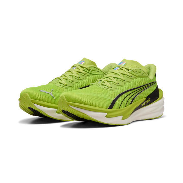 Puma Mens Deviate NITRO 4 - Sunny Lime/Puma Black - Neutral - AW26