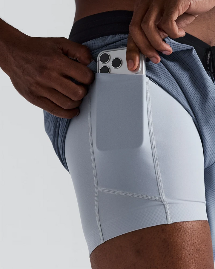 Bandit Men's Coolgrid 5" Run Shorts - Steel Horizon - AW26