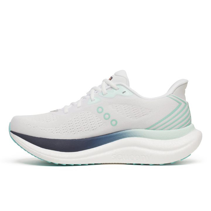 Saucony Womens Triumph 23 - White/Navy - Neutral - SS26