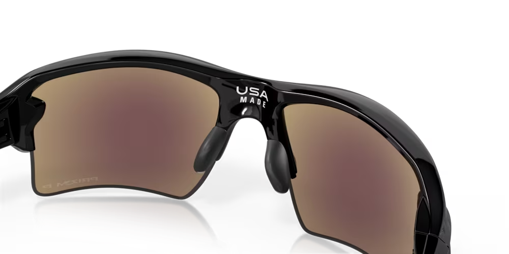 Oakley Flak Polished Black/Prizm Sapphire Polarised Run