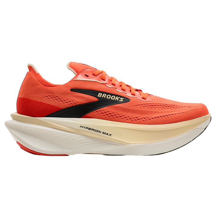 Brooks Mens Hyperion Max 4 - Tigerlilly/Wood Ash/Black - Neutral - AW26