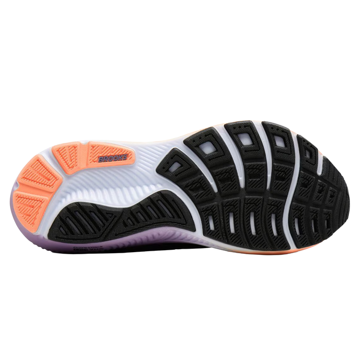 Brooks Womens Ghost 18 - Black/Mulled Grape/Peach - Neutral - AW26