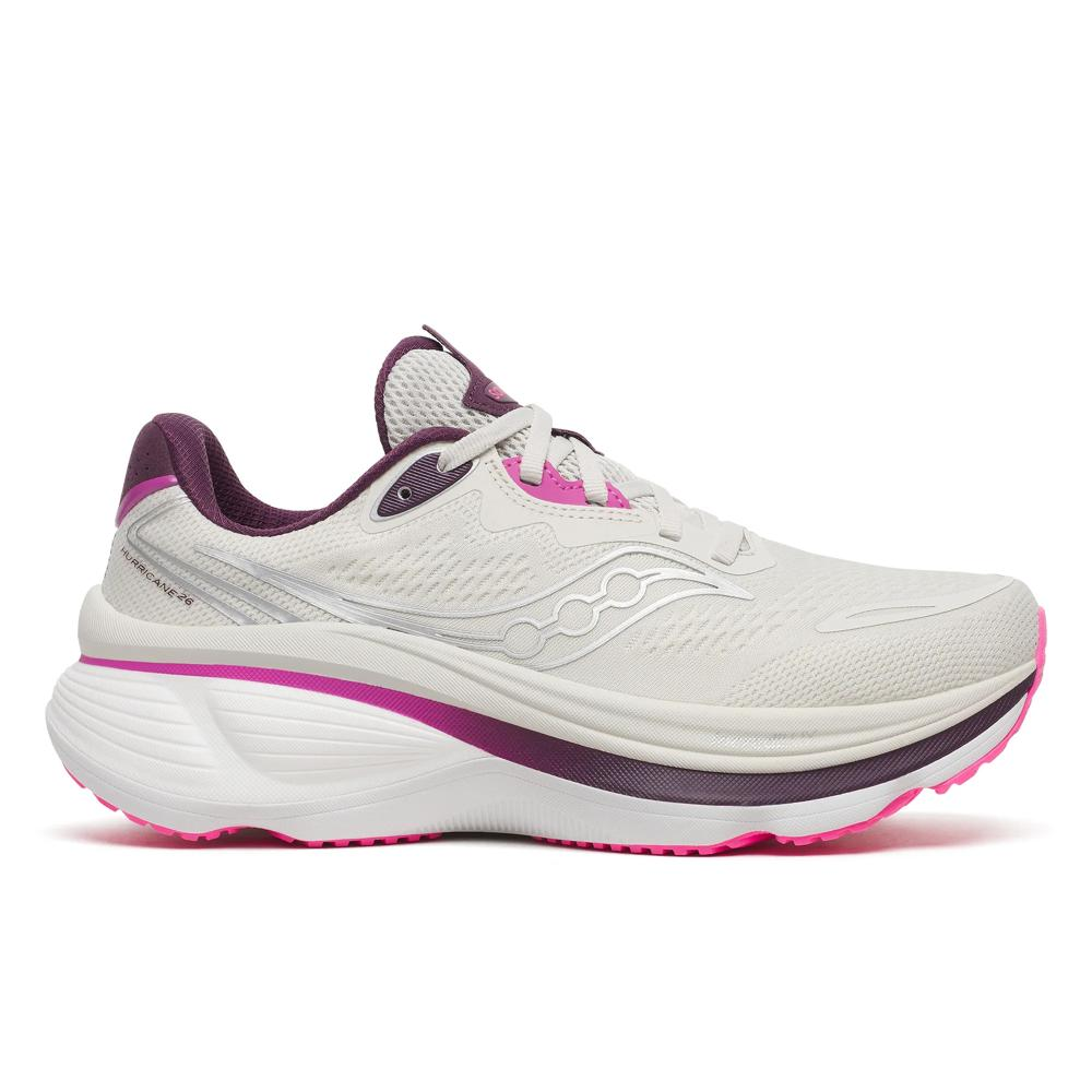 Saucony Womens Hurricane 26 - Quartz/Eggplant - Stability - AW26