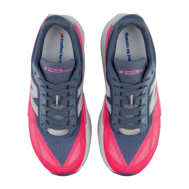 New Balance Womens FuelCell Rebel V5 - Shadow Blue/Pink Heat - Neutral - AW26