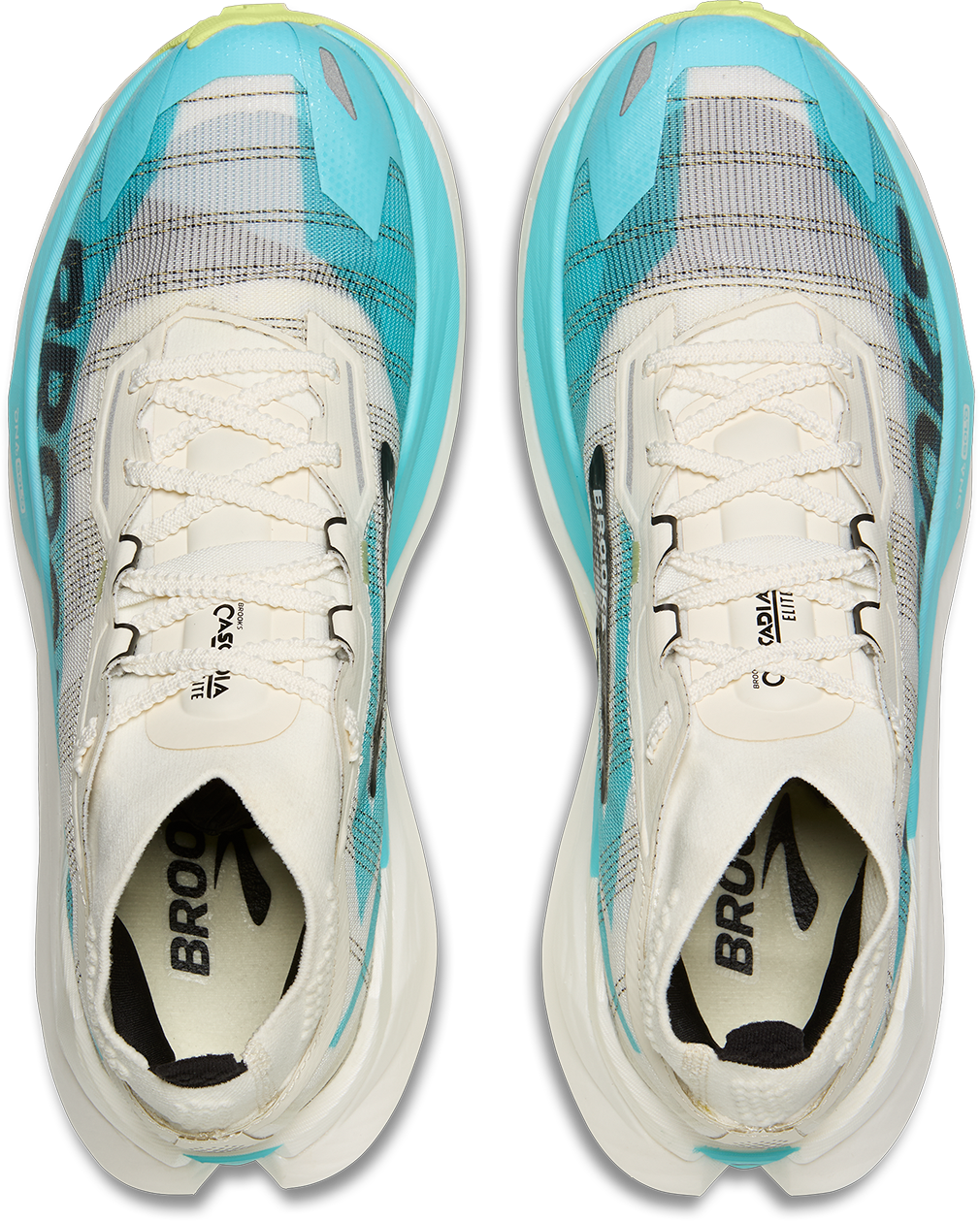 Brooks Cascadia Elite - Star White/Bluefish/Black - Trail - SS26