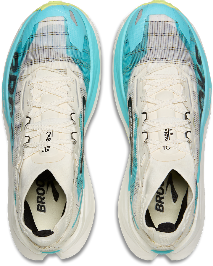 Brooks Cascadia Elite - Star White/Bluefish/Black - Trail - SS26