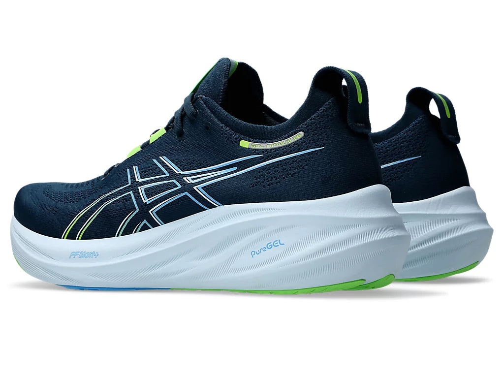 Asics Mens Gel Nimbus 26 - French Blue/Electric Lime - Neutral