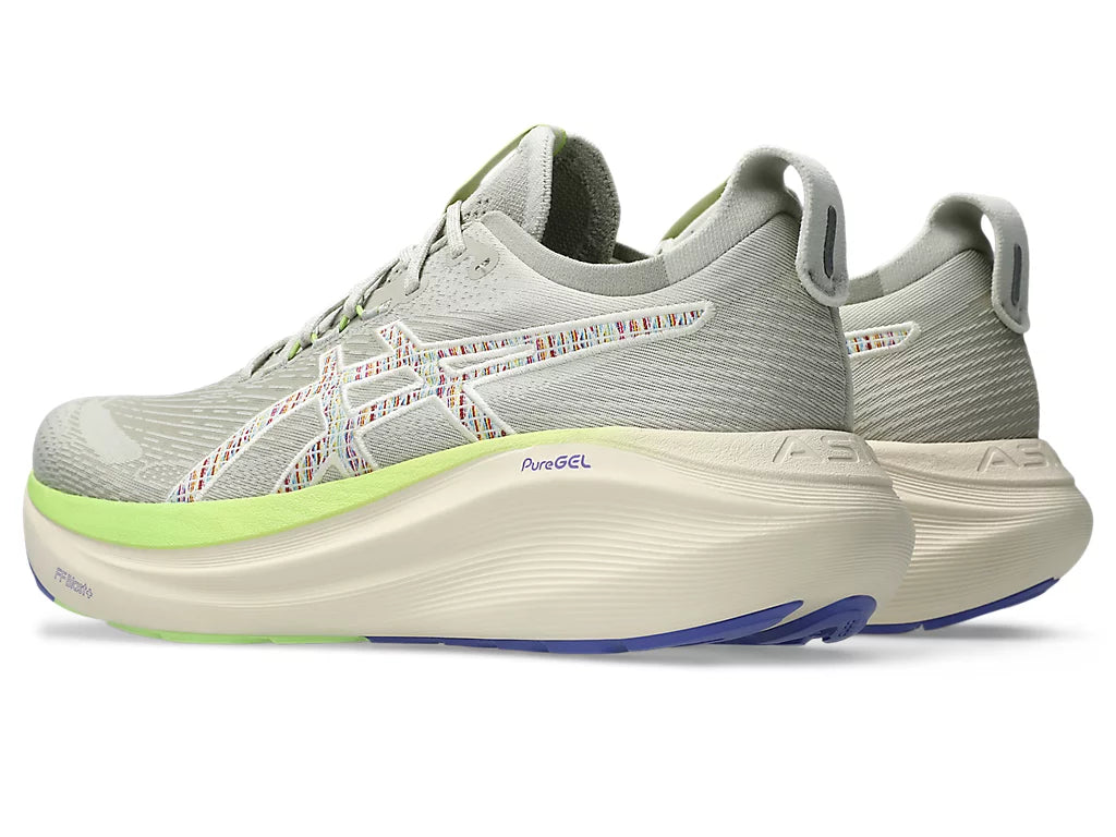 Asics Mens Gel Nimbus 27 TR - Nature Bathing/Lime Green - Neutral - SS25