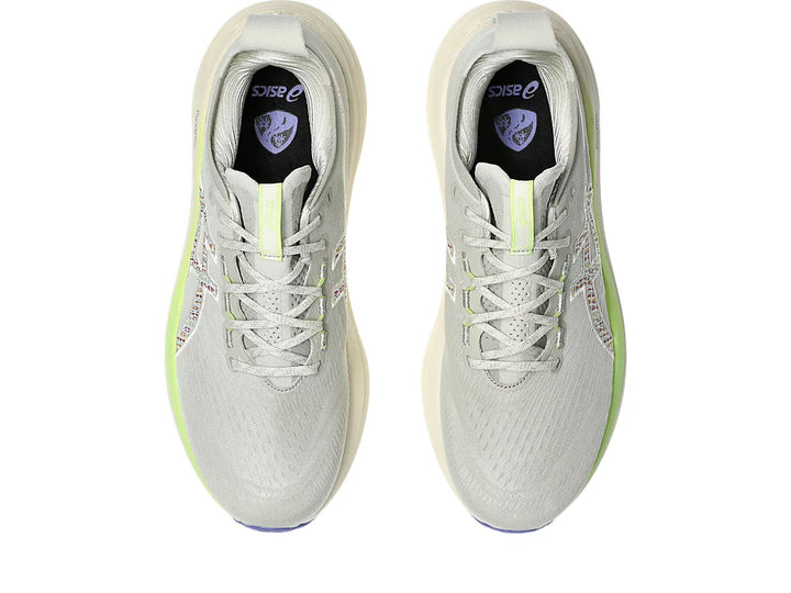 Asics Mens Gel Nimbus 27 TR - Nature Bathing/Lime Green - Neutral - SS25