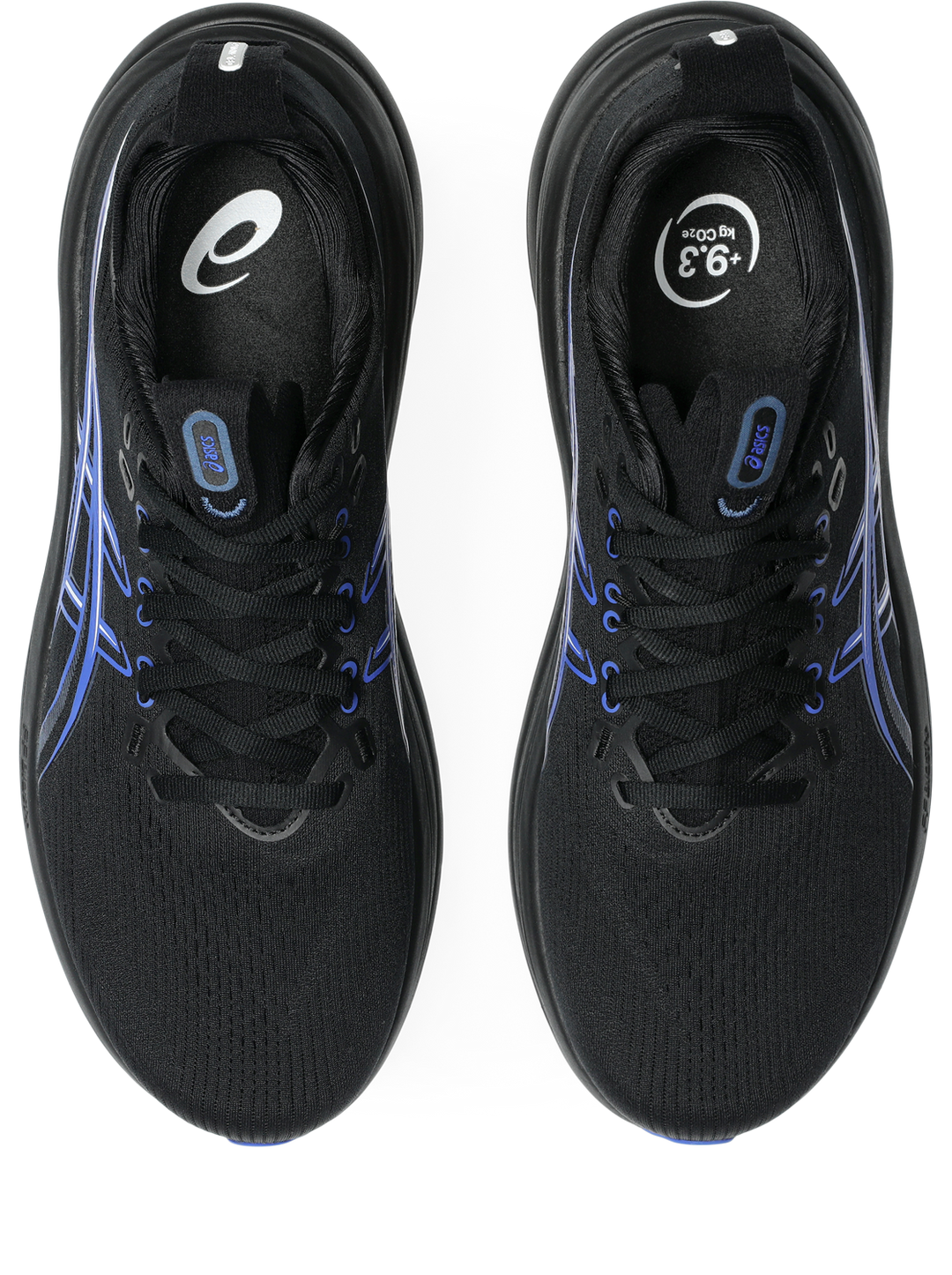 Asics Mens Gel Nimbus 28 - Black/Neon Blue - Neutral - AW26