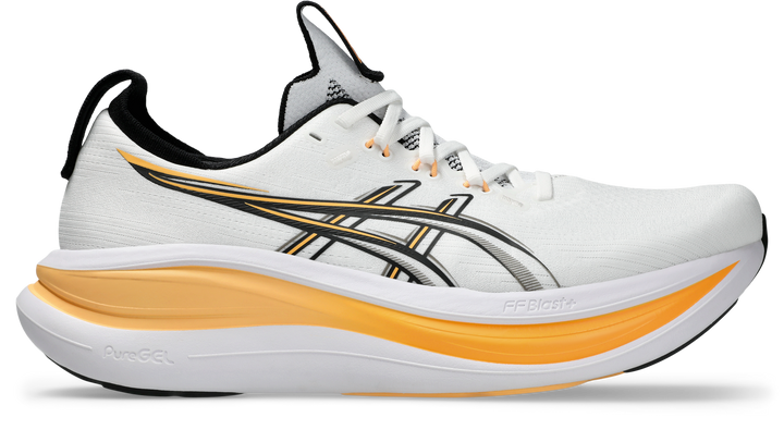 Asics Mens Gel Nimbus 28 Ignite - White/Stadium Orange - Neutral - AW26