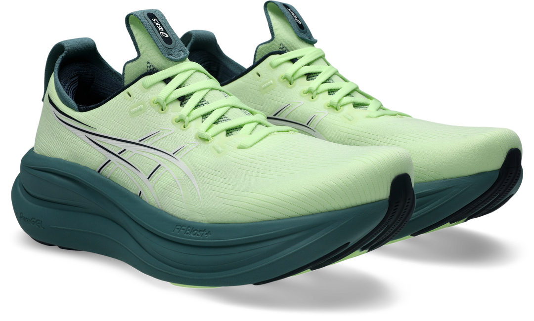 Asics Mens Gel Nimbus 28 - Illuminate Yellow/Foggy Teal - Neutral - AW26