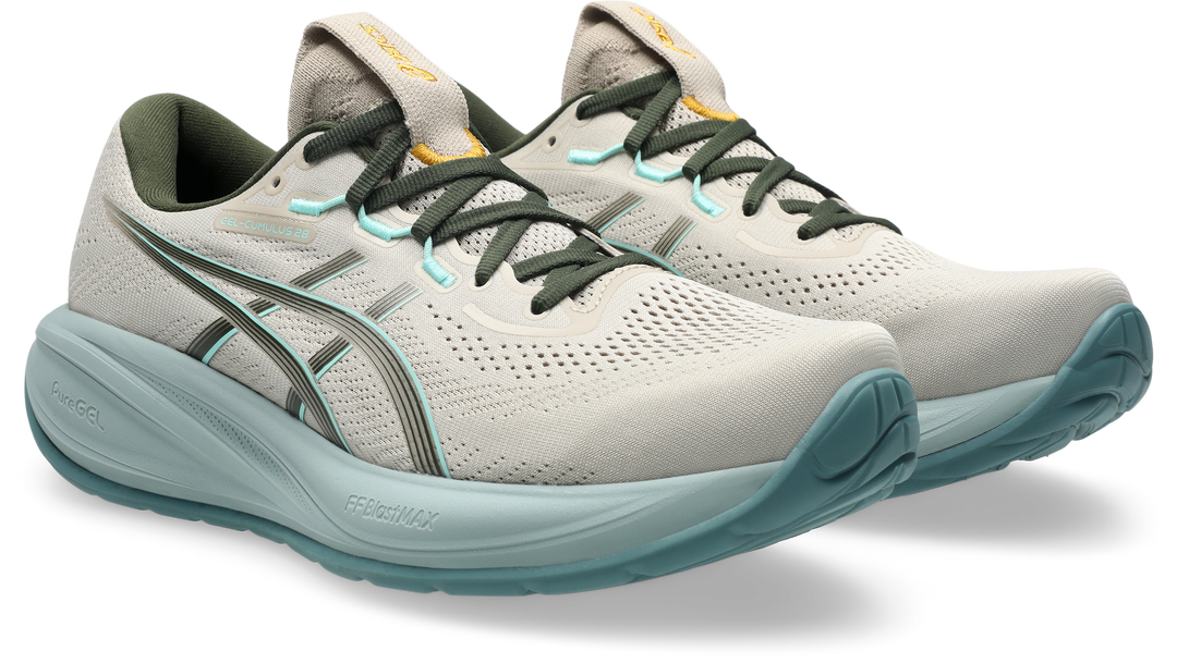 Asics Mens Gel Cumulus 28 - Simply Taupe/Vintage Khaki - Neutral - AW26