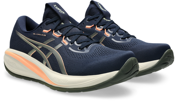 Asics Mens Gel Cumulus 28 - Midnight/Khaki Green - Neutral - AW26