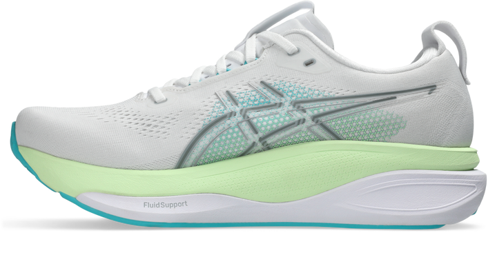 Asics Mens Gel Kayano 33 - White/Energy Aqua - Stability - AW26