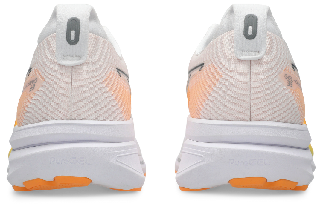 Asics Mens Gel Kayano 33 Ignite - White/Stadium Orange - Stability - AW26