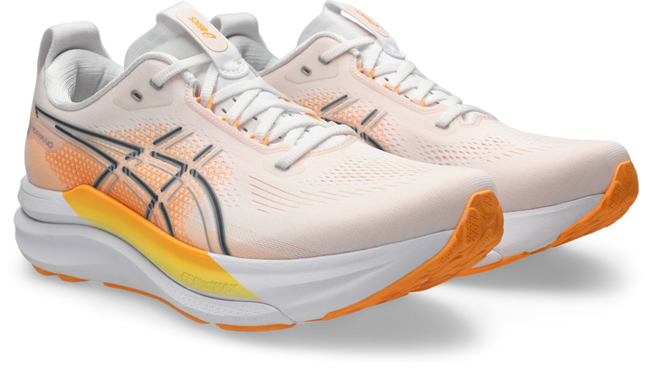 Asics Mens Gel Kayano 33 Ignite - White/Stadium Orange - Stability - AW26
