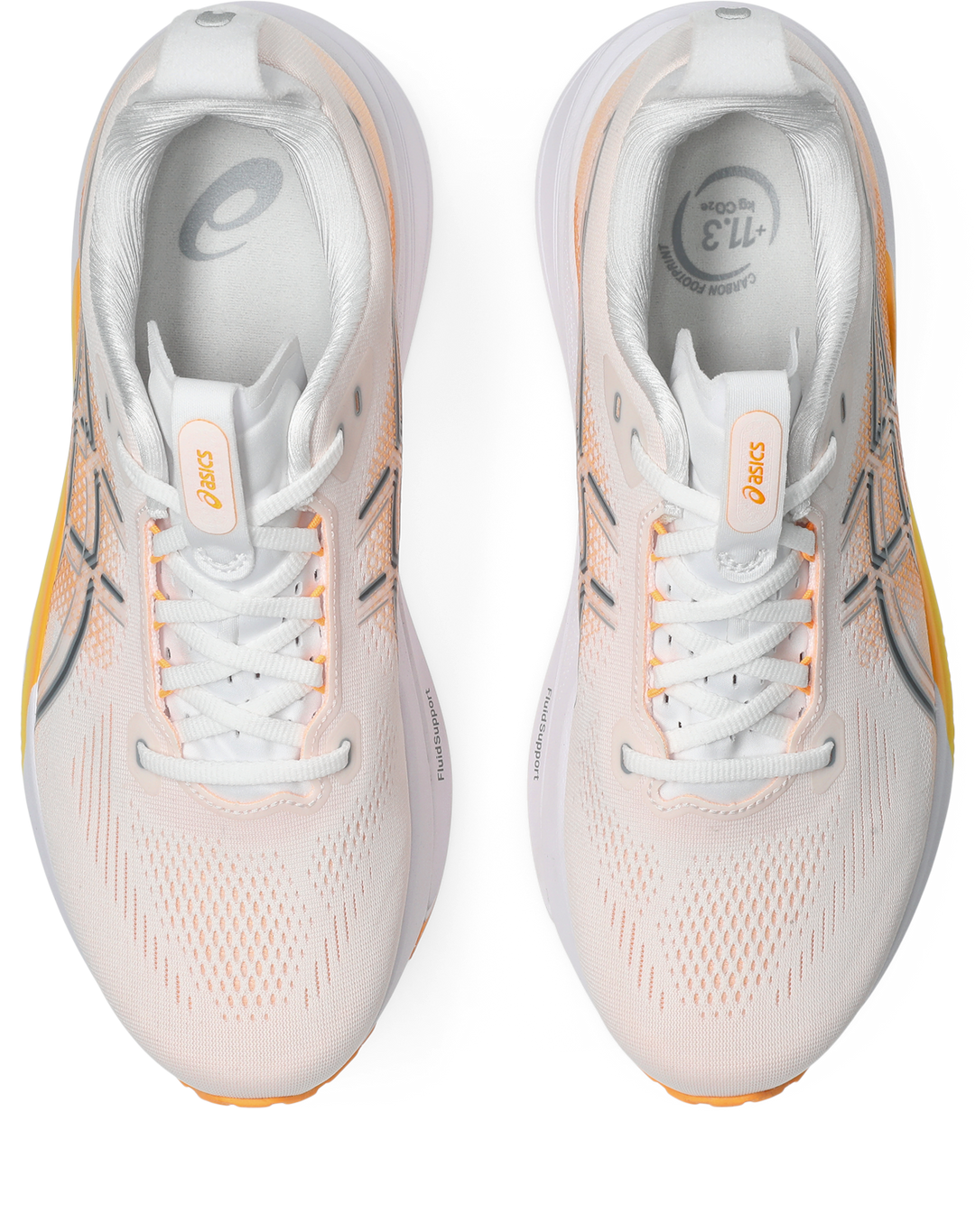 Asics Mens Gel Kayano 33 Ignite - White/Stadium Orange - Stability - AW26