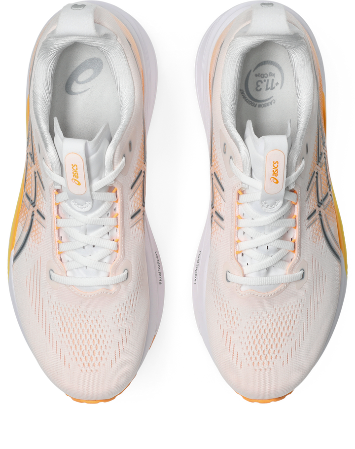 Asics Mens Gel Kayano 33 Ignite - White/Stadium Orange - Stability - AW26