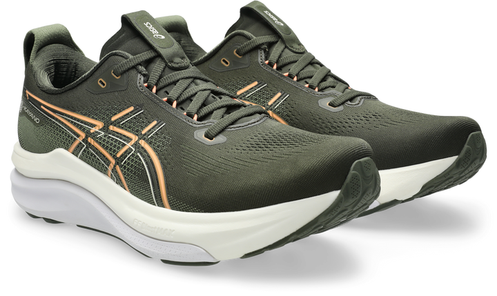 Asics Mens Gel Kayano 33  - Vintage Khaki/Bright Sunstone - Stability - AW26
