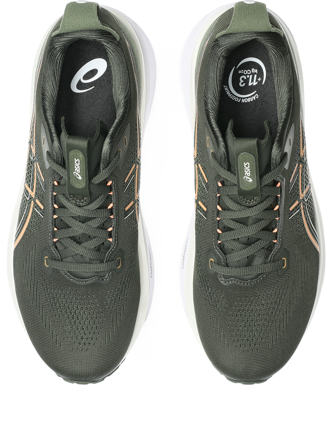 Asics Mens Gel Kayano 33  - Vintage Khaki/Bright Sunstone - Stability - AW26