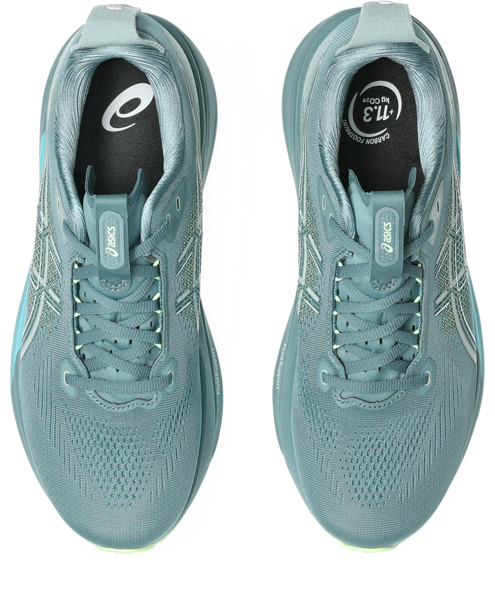 Asics Mens Gel Kayano 33  - Foggy Teal/Illuminate Yellow - Stability - AW26