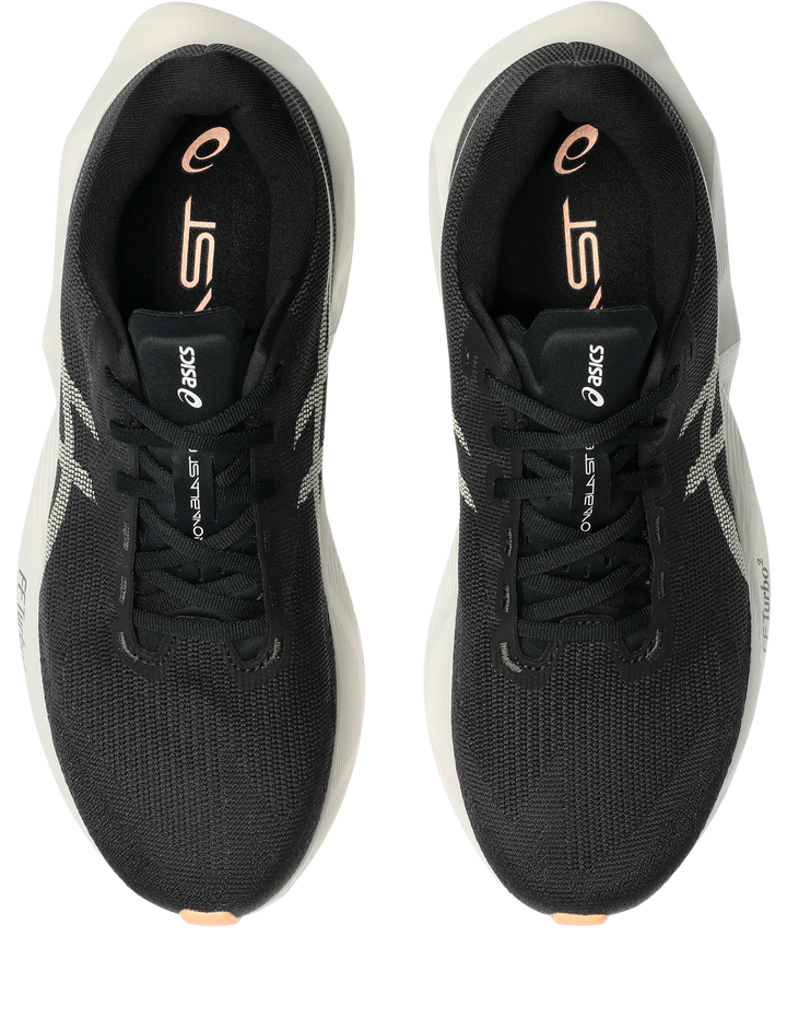 Asics Mens Novablast 6 - Black/Khaki - Neutral - AW26