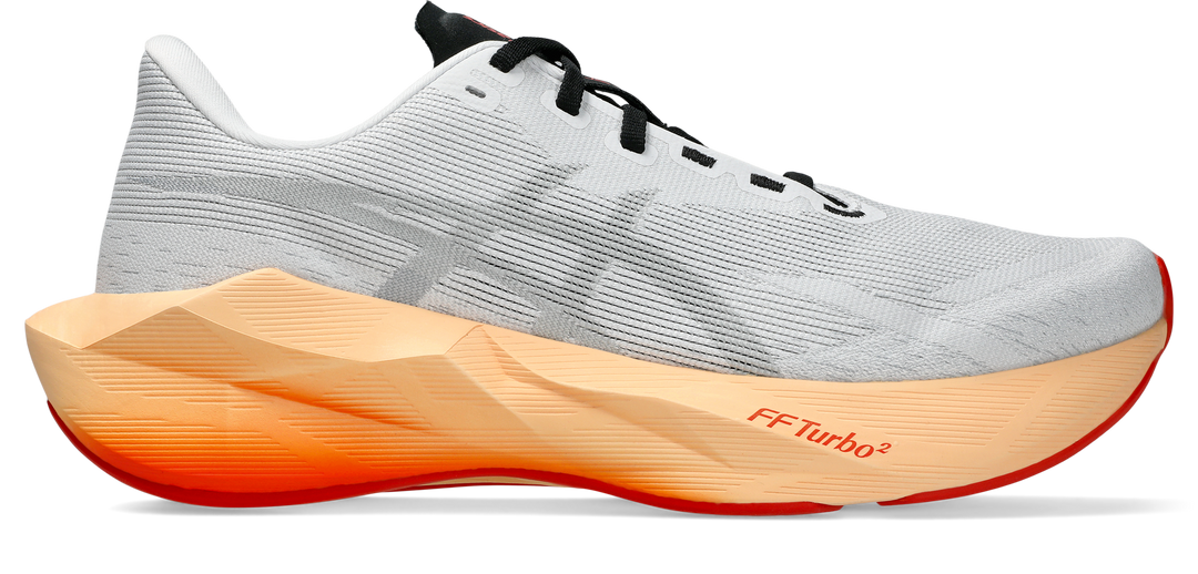 Asics Mens Novablast 6 Ignite - White/Vivid Coral - Neutral - AW26