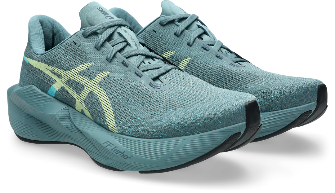 Asics Mens Novablast 6 - Foggy Teal/Illuminate Yellow - Neutral - AW26