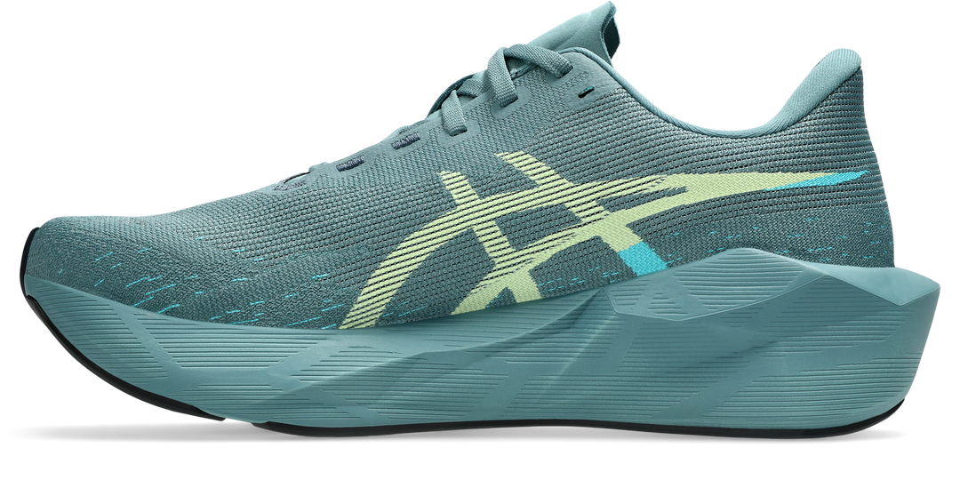 Asics Mens Novablast 6 - Foggy Teal/Illuminate Yellow - Neutral - AW26